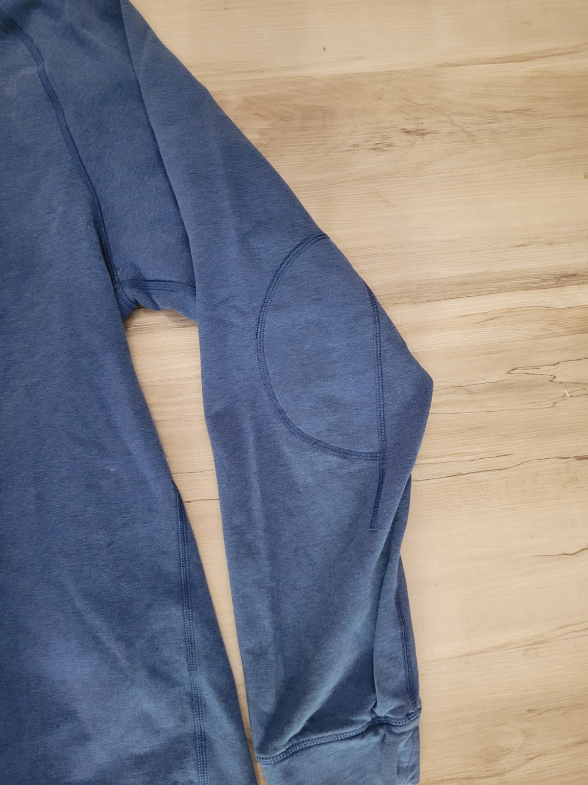 Lululemon All Town Henley Shirt Mens Blue Long Sleeve Technical Fleece Top gallery