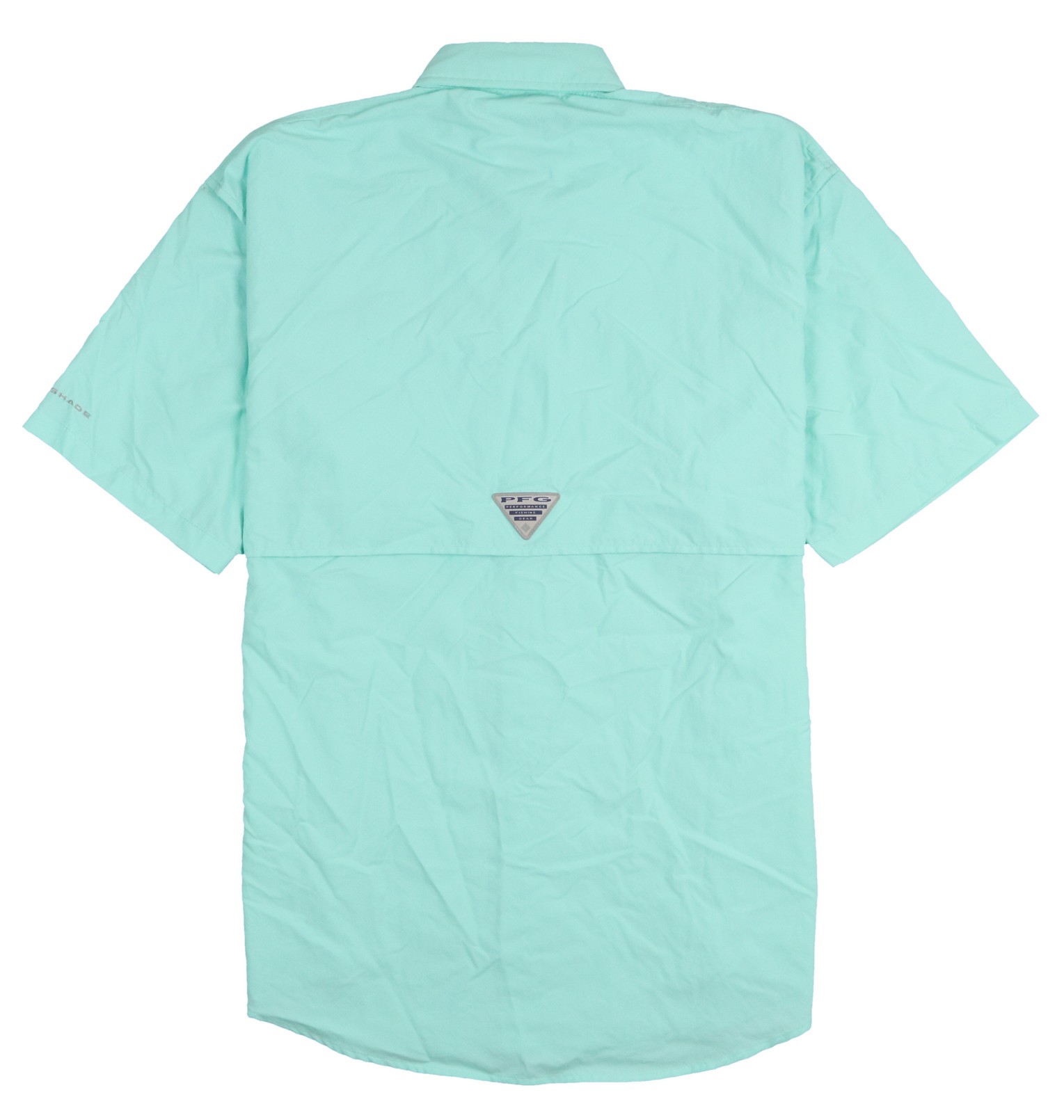 COLUMBIA PFG Bahama II Button Front Shirt sz S Small Mint Green Outdoor UPF 40 gallery