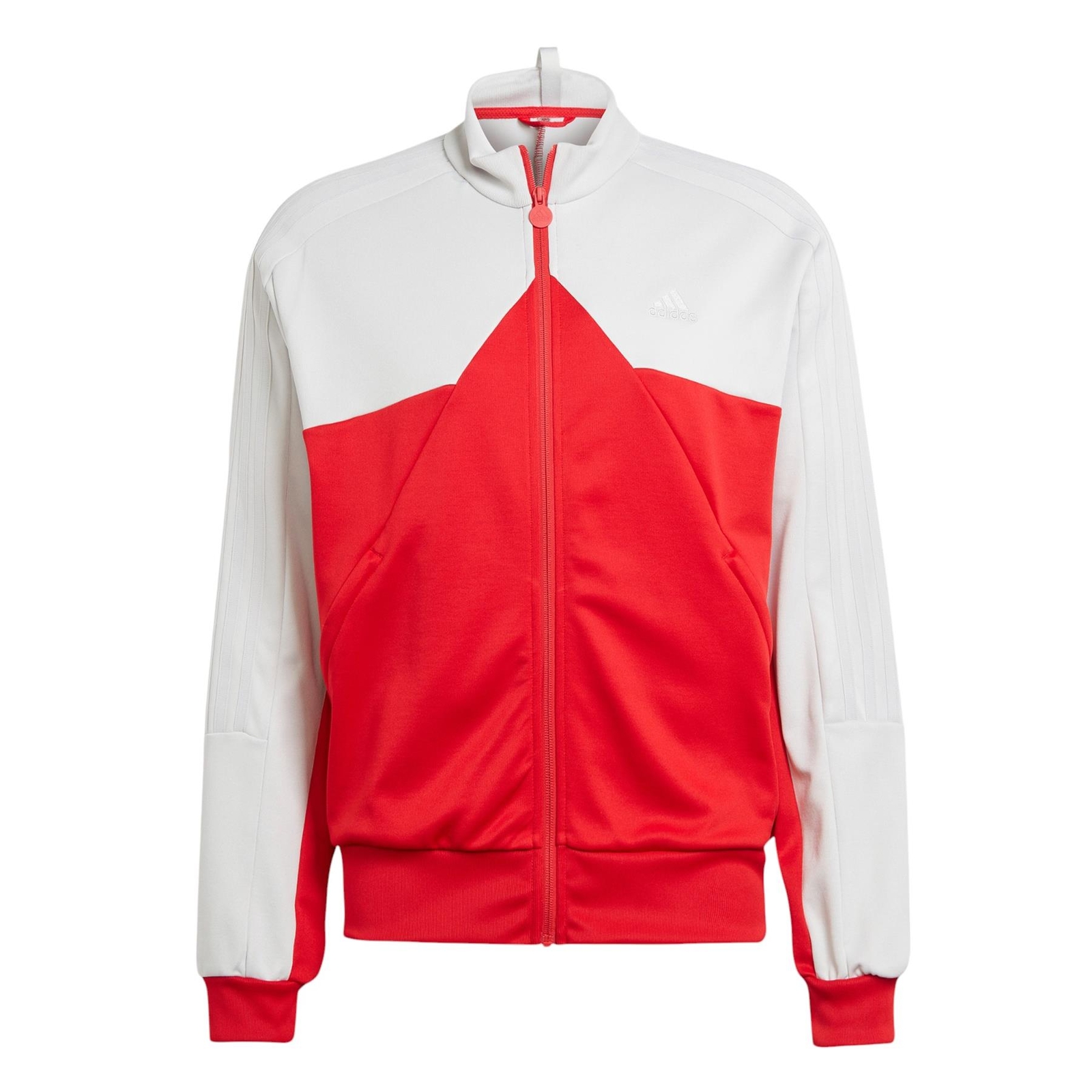 adidas MENS TIRO TRACK TOP RED WHITE JACKET FOOTBALL FULL ZIP RETRO SPORTS gallery