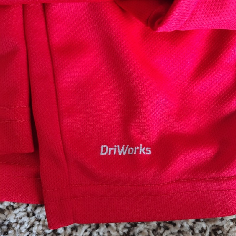 Athletic Works Men's Dri Works Short Sleeve Shirt Size 3 XL 54-56 Red gallery