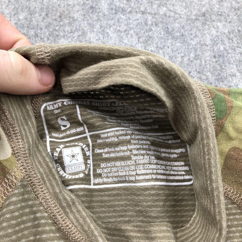 US Army Combat Shirt Mens Small Multicam Camo Tactical Military Long Sleeve FR gallery