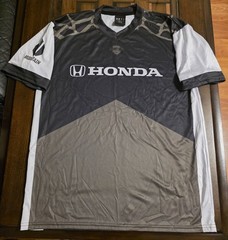 META Soccer Jersey XL Honda Sponsor Training Athletic Black Gray