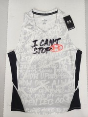 Under Armour Heat Gear Tank Top Men Compression Fit Active Workout “I Cant Stop”