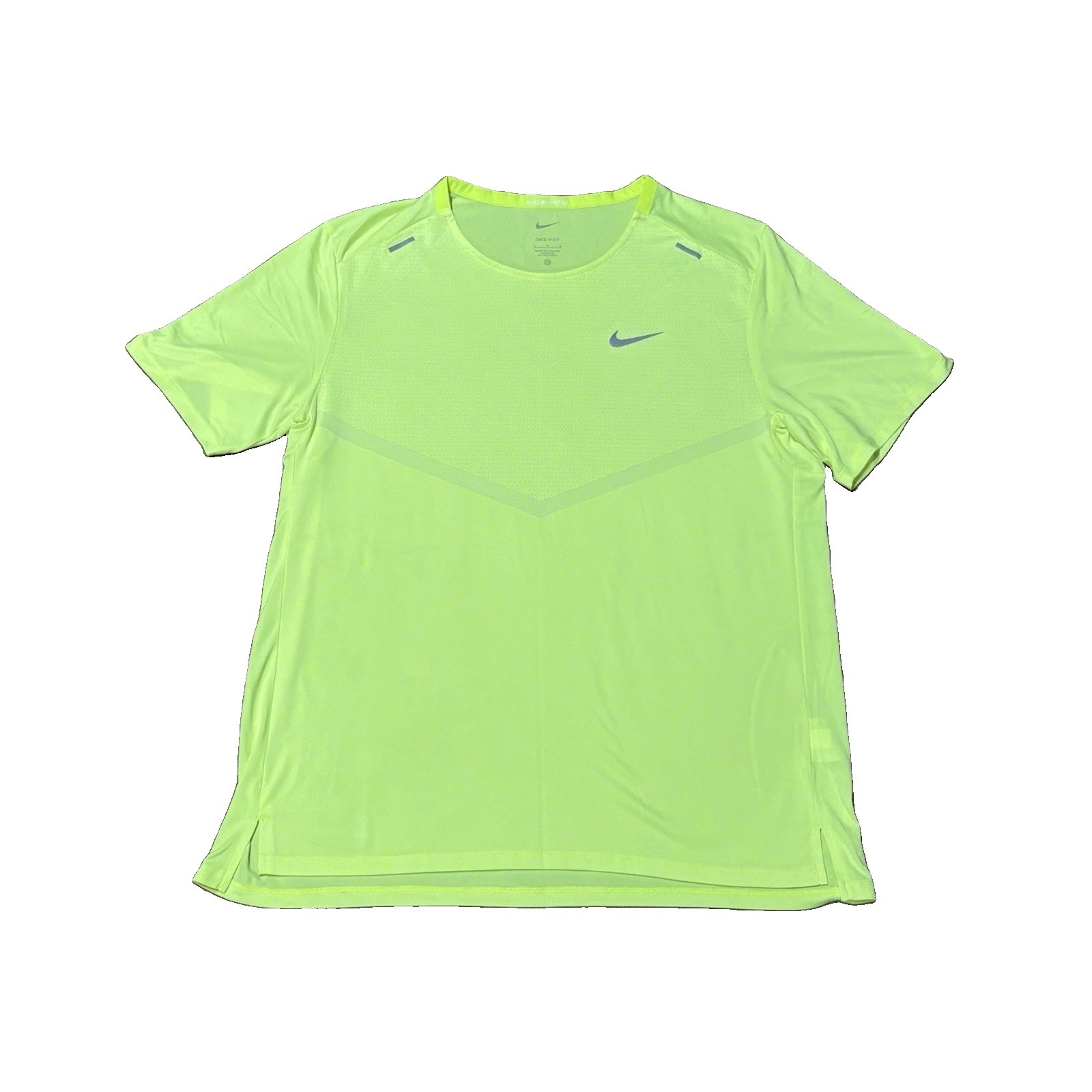 Nike Rise 365 Dri-FIT SS Running Shirt Volt Yellow Men’s large - CZ9184-703 NWOT gallery