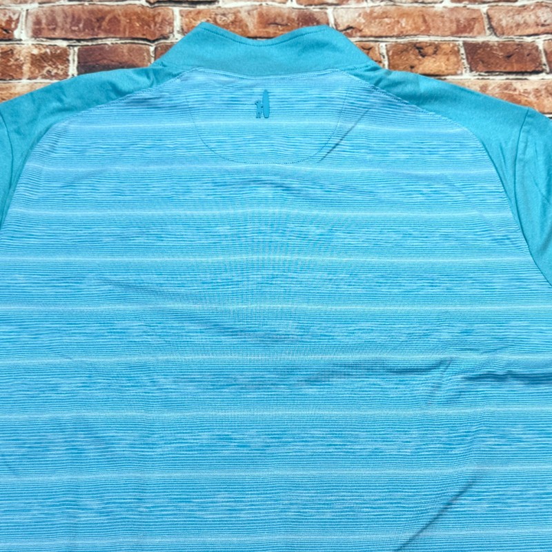 Johnnie-O Bert Performance 1/4 Zip Pullover Baja Mens Size LARGE Striped $128 gallery