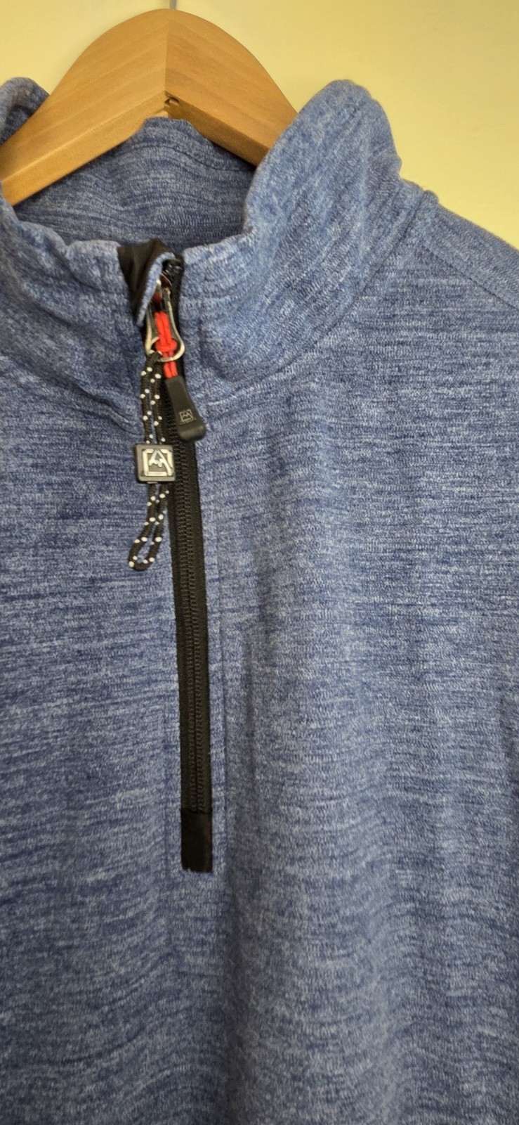 Avalanche Men's Quarter Zip Top Stand Up Pullover Blue Size XXL Athletic Wear gallery