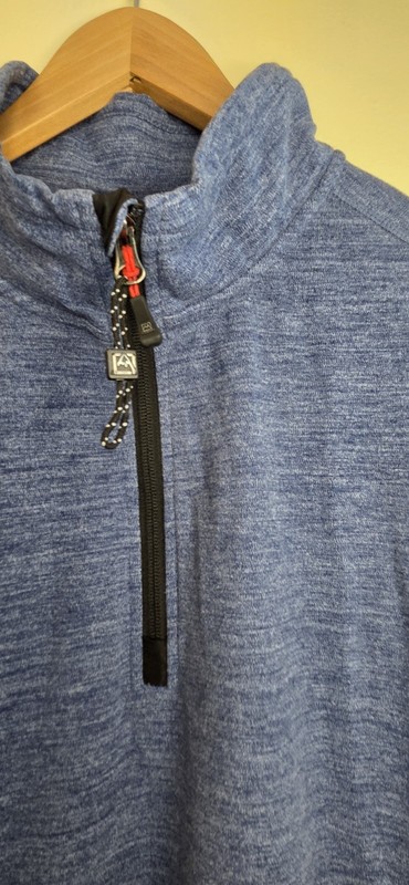 Avalanche Men's Quarter Zip Top Stand Up Pullover Blue Size XXL Athletic Wear gallery