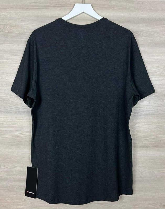Lululemon 5 Year Basic V Neck Tee VITASEA Size XS Heathered Black HBLK 83184 gallery
