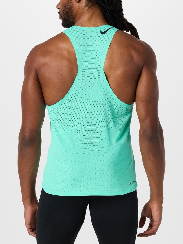 Nike AeroSwift Dri-FIT ADV Running Singlet Size Large Turquoise Blue FN4231-354 gallery