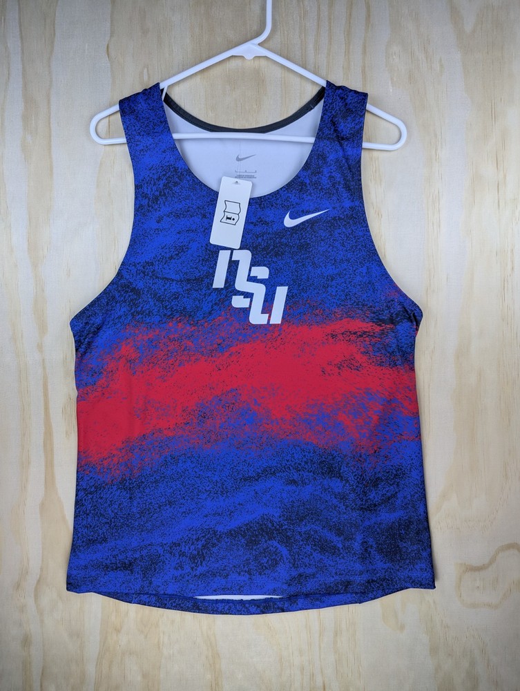 Nike Men's Large Track Compression Singlet NSU Nike State University Sample NWT