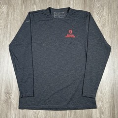 Outrigger Canoe Long Sleeve Shirt, Black, Medium, Anetik Premium Performance