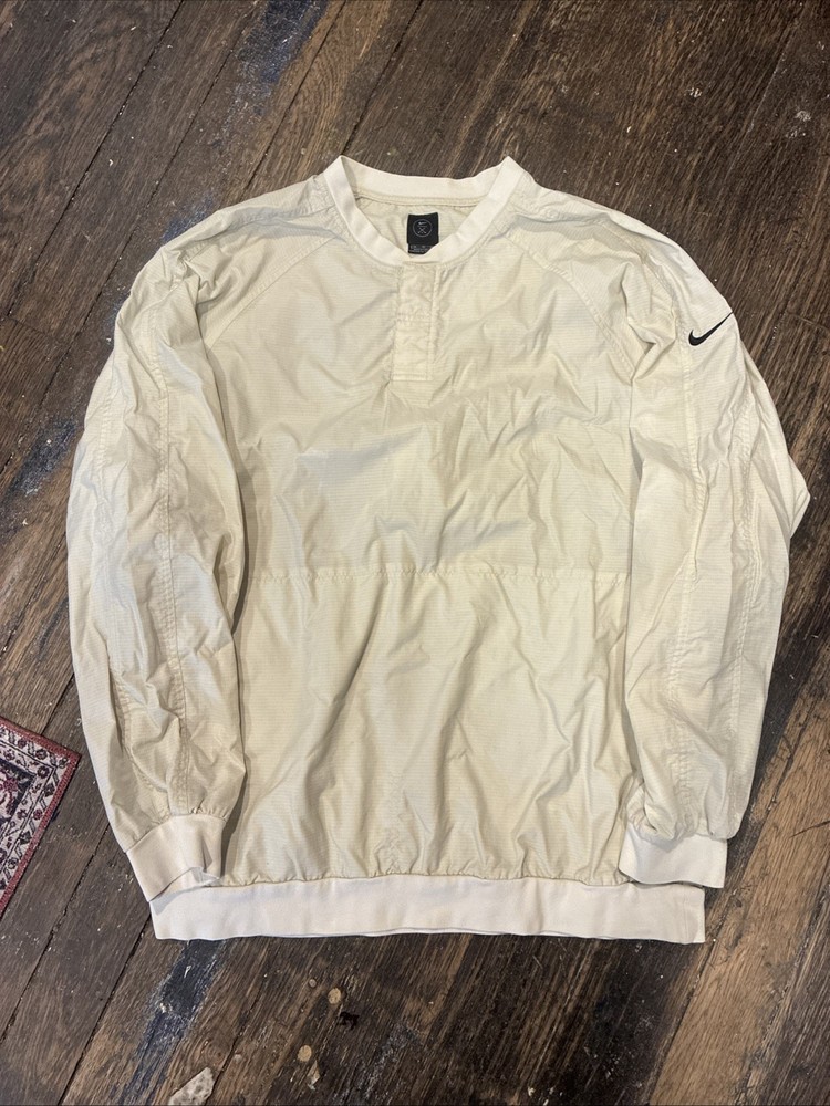 Vintage Nike Golf Pullover White Size XL Long Sleeve
