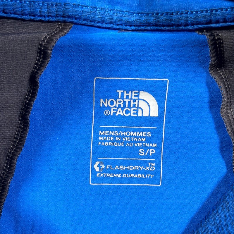 The North Face FlashDry Golf Shirt Men's S Blue Polyester Athletic Quarter-Zip gallery