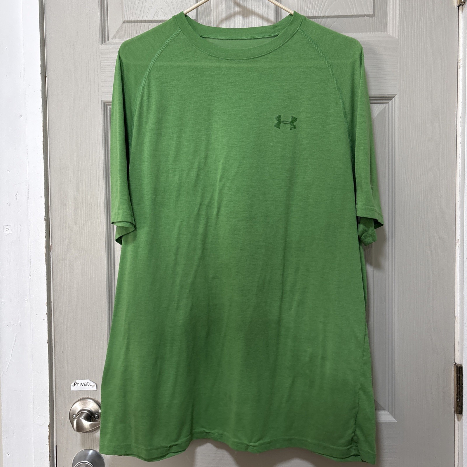Under Armour Heatgear, Green crew-Neck Shirt Large, Loose gallery
