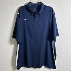 Nike Dri-Fit Game Day Polo Men’s XL Lightweight Vented Navy Blue Golf Casual