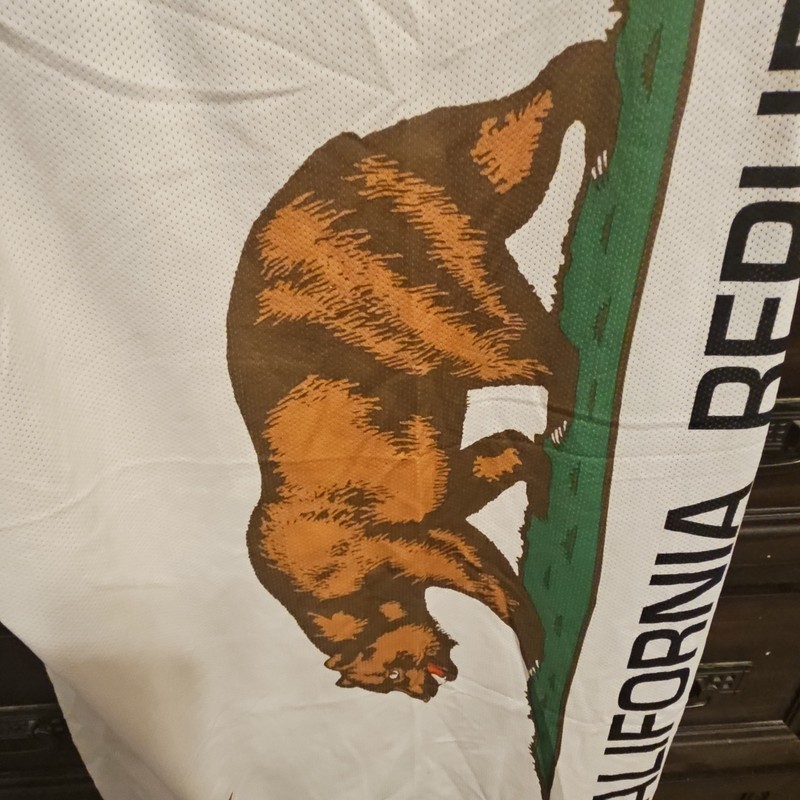 Tony Hawk California Republic Bear Graphic Tank Top XL White Mesh Sleeveless gallery