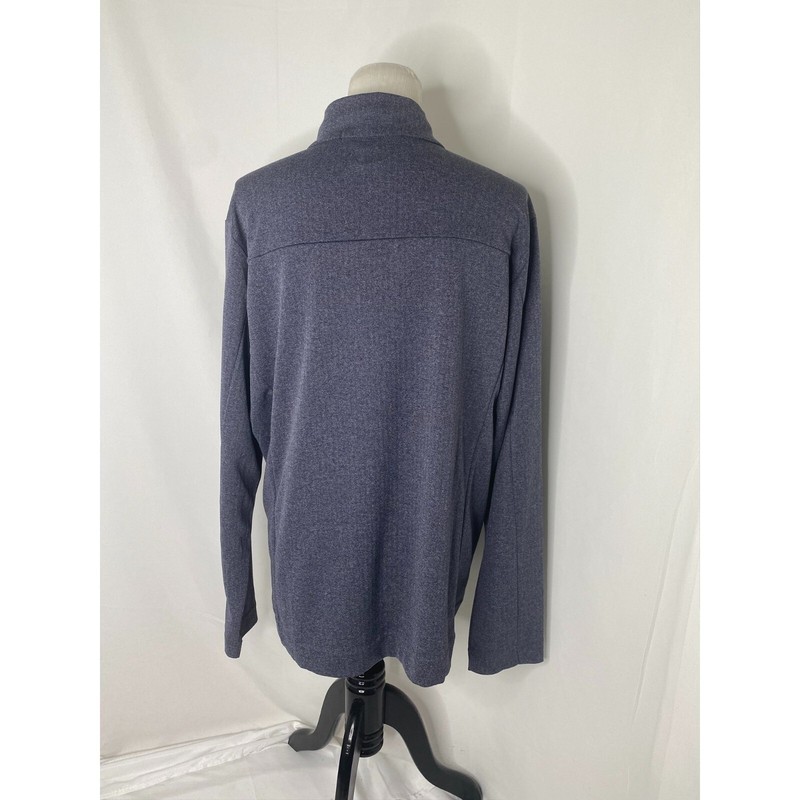 Devon & Jones Shirt Mens 3XL Blue High Neck Heavyweight Long Sleeve gallery