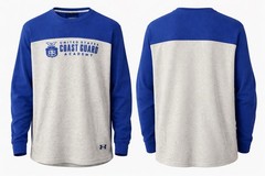 Under Armour Coast Guard Academy Shirt Mens 2XL Thermal Waffle Knit Blue BC#6