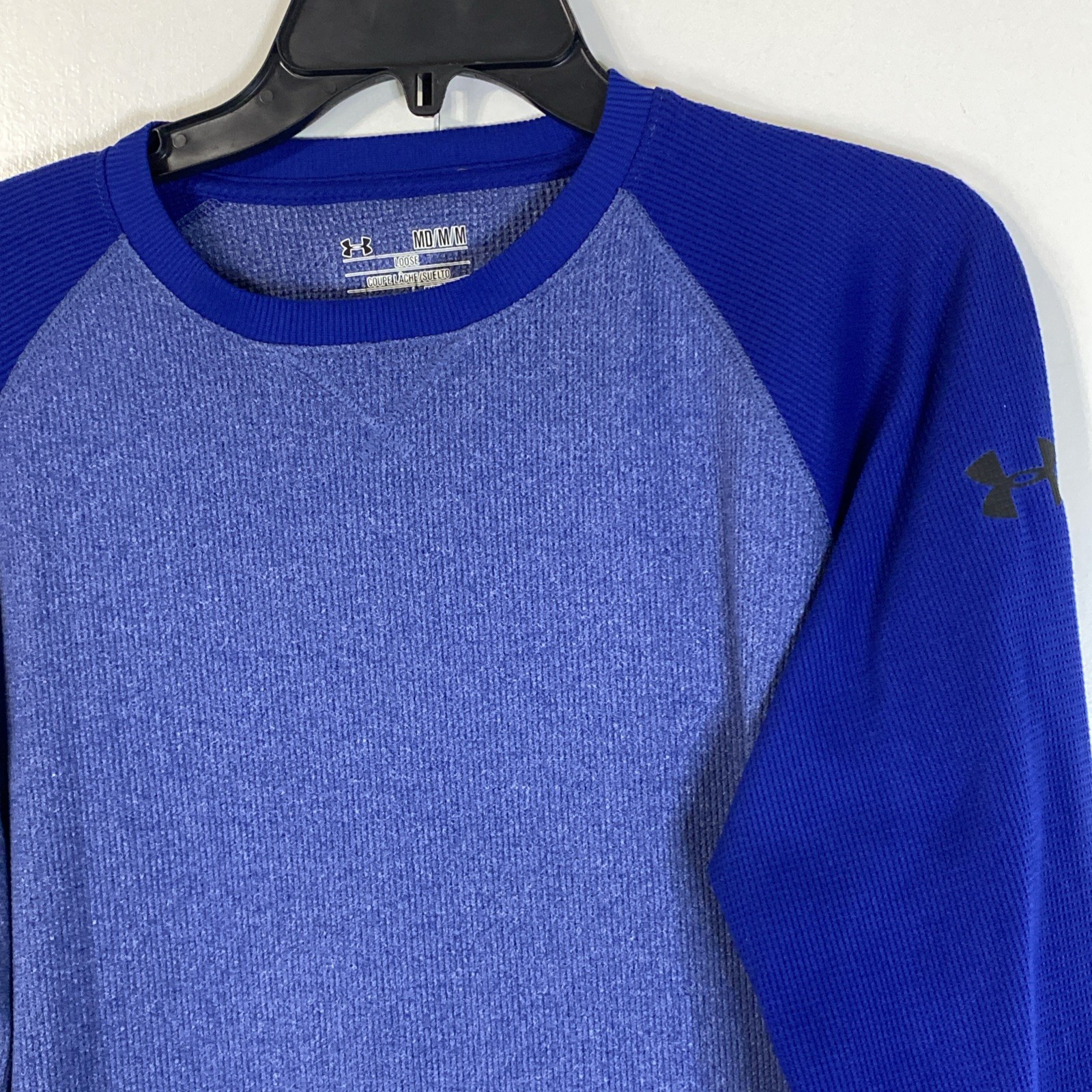 Under Armour Mens Medium Thermal Loose Fit Blue All Season Gear M gallery