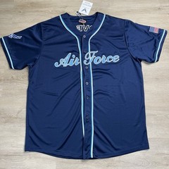 United States Air Force USAF Baseball Jersey Blue Mens Size 2XL NWT