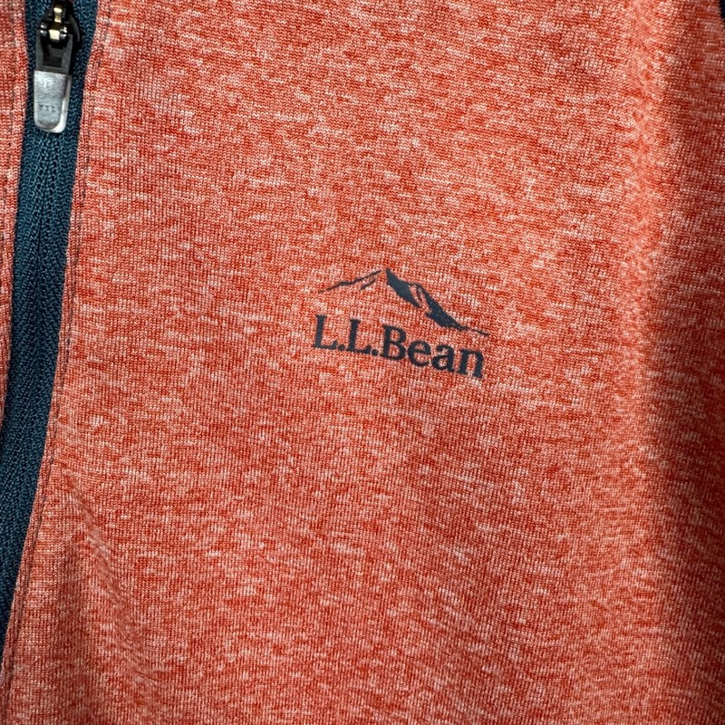 LL Bean Pullover Mens 3XL Red Orange Quick Dry Trail Tee 1/4 Zip Performance gallery