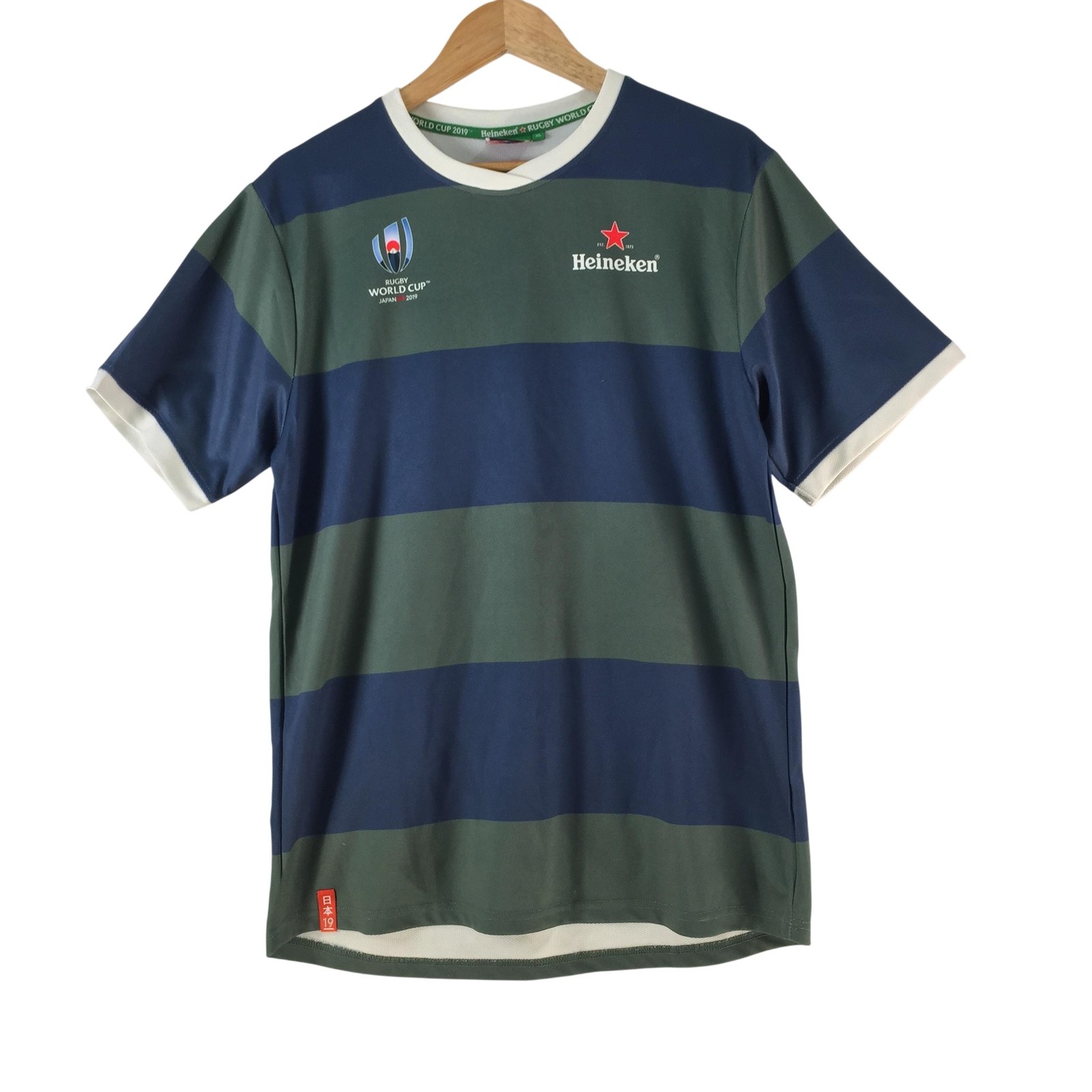 Heineken T-Shirt Mens Size L Blue Rugby World Cup 2019 Japan Jersey 136009 gallery