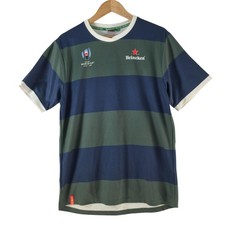 Heineken T-Shirt Mens Size L Blue Rugby World Cup 2019 Japan Jersey 136009