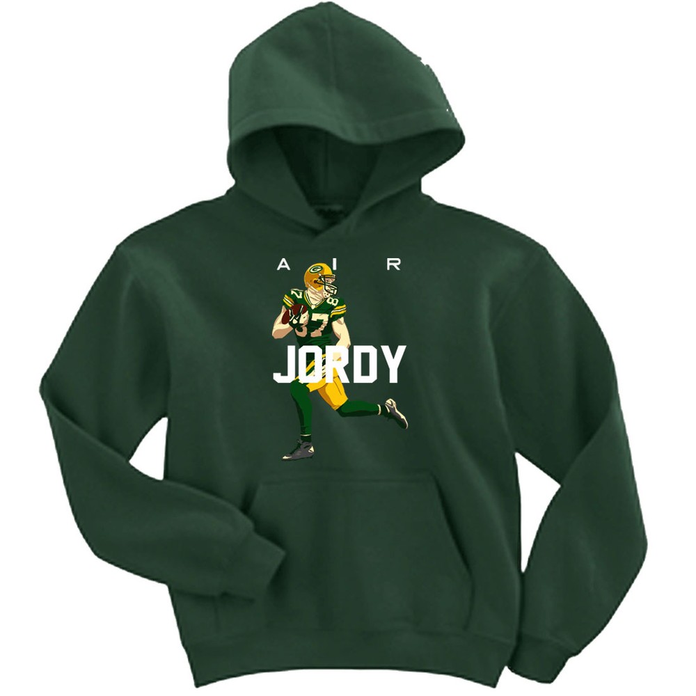 Green Bay Packers Jordy Nelson "AIR PIC" jersey shirt Hooded SWEATSHIRT