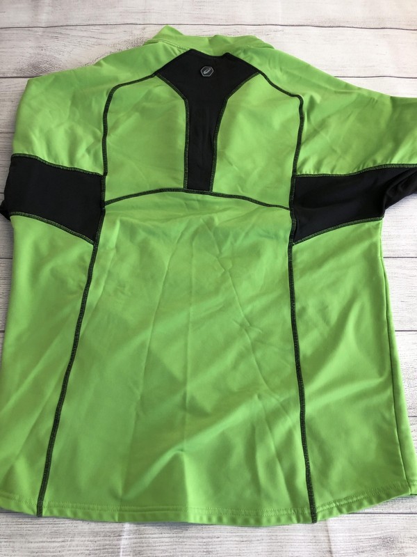 Asics Pullover Mens Large Green Long Sleeve 1/4 Zip Athletic Performance Top gallery