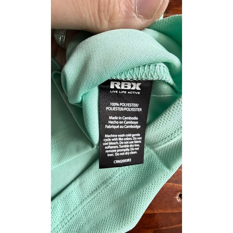RBX Performance T Shirt Men's Small Mint Green Short Sleeve Athletic CRM2093R3K gallery