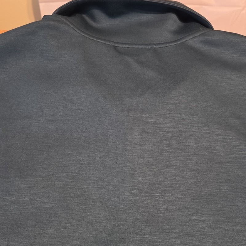 All in Motion Men’s XL Blue Solid 1/2 Zip Mock Neck Stretch Pullover 102 gallery