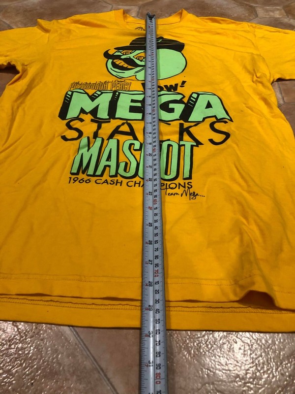Sherlack Stacks Mega stacks mascot mens shirt pre-owned large HIP HOP RETRO gallery