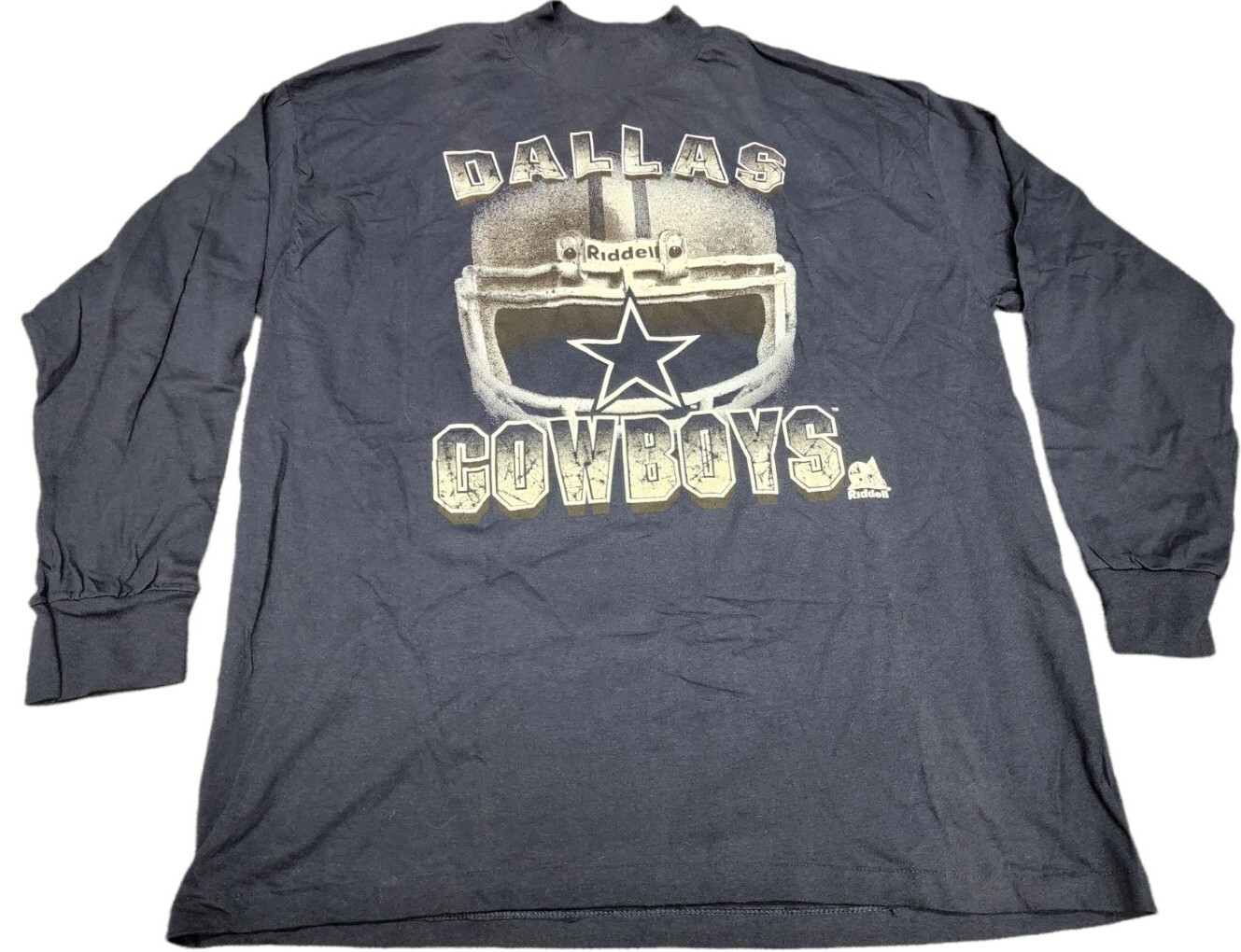 Vtg Dallas Cowboys coaches NFL Mock Turtleneck Helmet t Shirt 1990s riddell gallery