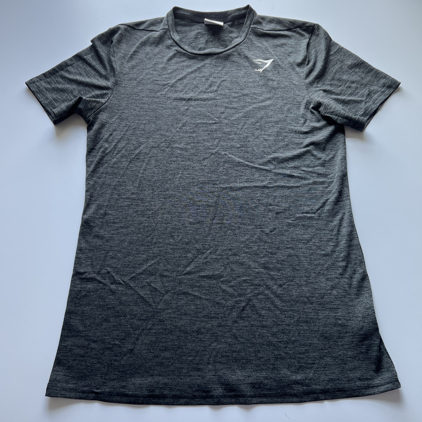 Gymshark Shirt Men's Small Gray Heather Arrival Performance Stretch Athleisure gallery