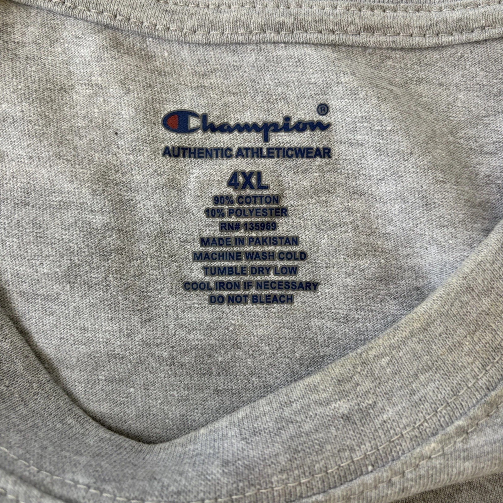 Champions Men’s Script Logo Gray Jersey Muscle Tank Top 4XL gallery