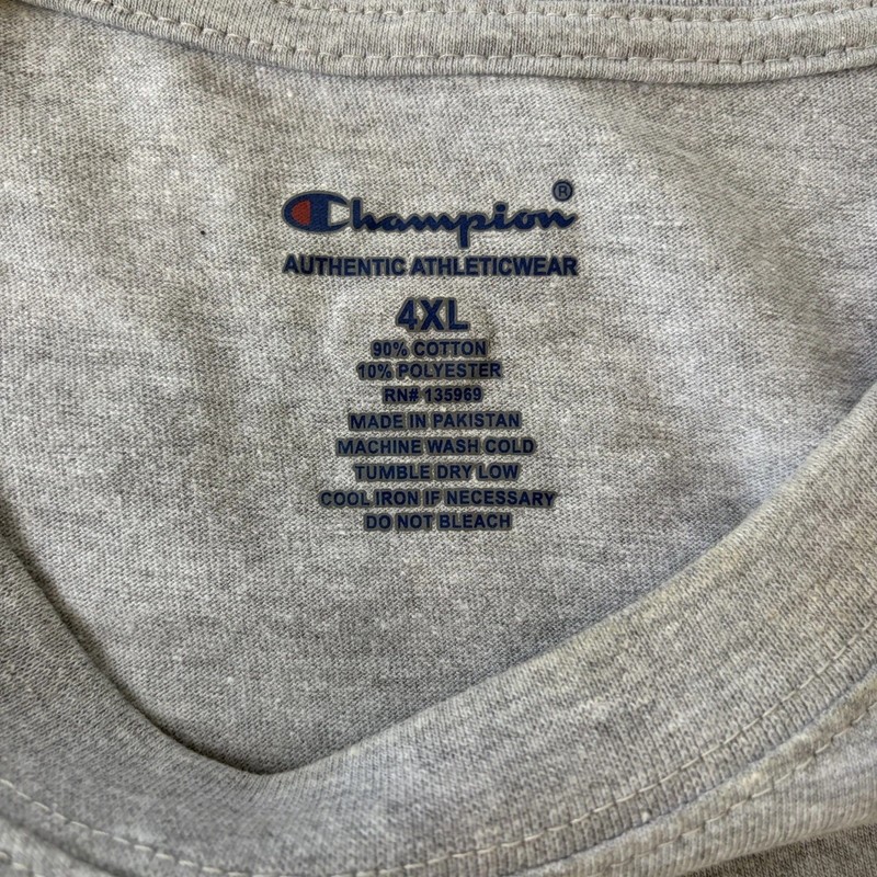 Champions Men’s Script Logo Gray Jersey Muscle Tank Top 4XL gallery
