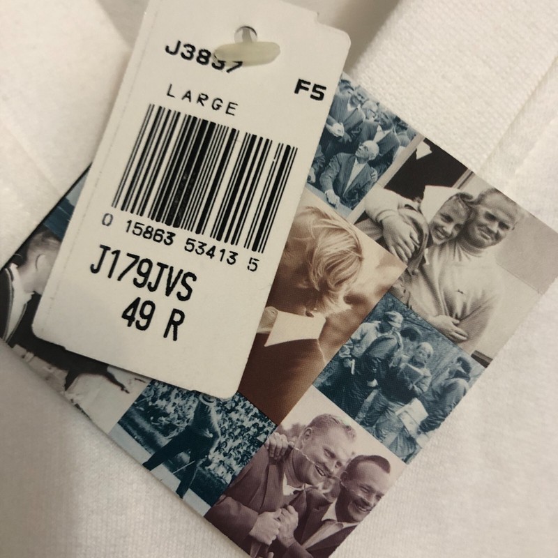 NWT mens Jack Nicklaus Golf Vest Size L NWT White Cotton Embr LOGO gallery