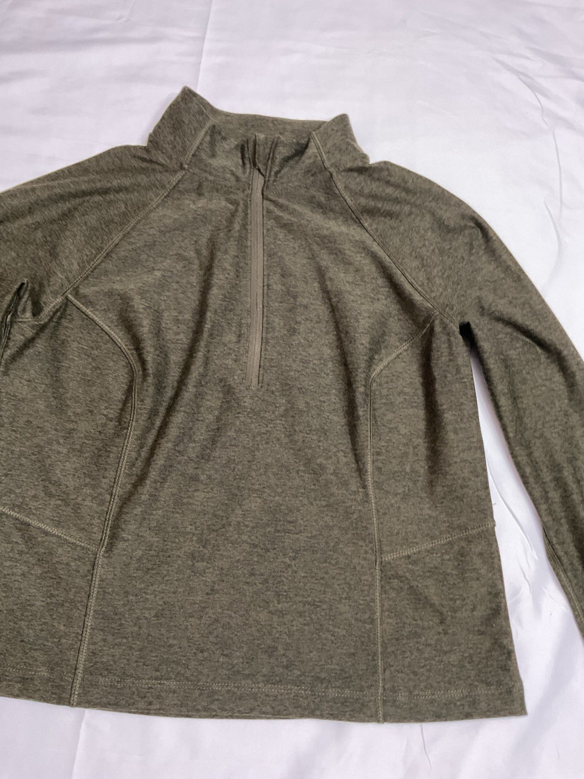 Xersion Cloud+ Men's Heather Gray 1/4 Zip Pullover Raglan Poly Sz S gallery