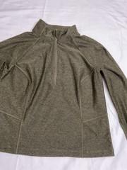 Xersion Cloud+ Men’s Heather Gray 1/4 Zip Pullover Raglan Poly Sz S