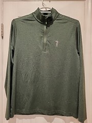 William Murray Quarter Zip Men’s Large Green 1/4 Pullover Golf Preppy Adult