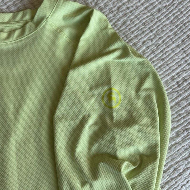 Backcountry Men's Tahoe Sun Long-Sleeve Crew Shirt Shadow Lime Green UPF Medium gallery
