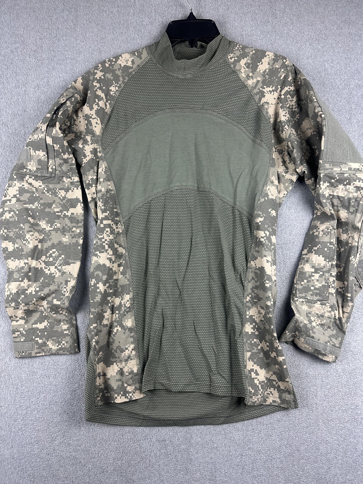 Massif Army Combat Shirt Mens Medium Green Camo Long Sleeve Tactical ACU Jersey gallery