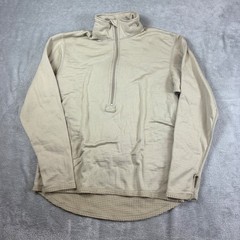 Peckham Shirt Mens Medium Gen III Cold Weather Mid Weight Grid Fleece Tan