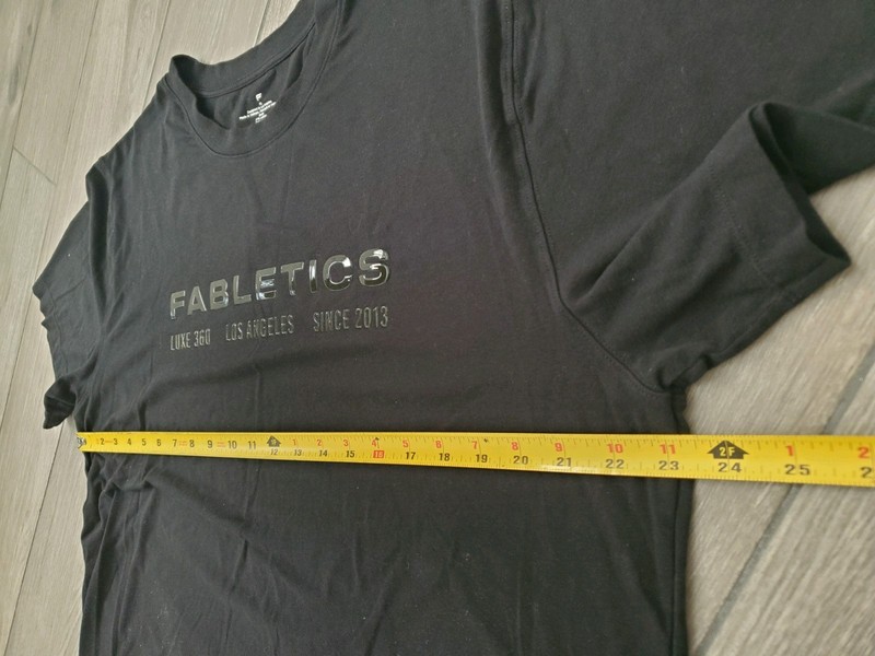 Fabletics men's cotton modal blend black 360 Luxe the 24-7 tee size XL gallery