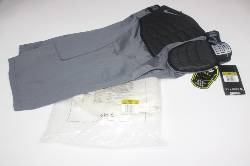 NWT Nike Pro Combat Hyperstrong Gray FOOTBALL DRI FIT SHORTS 626419 064 size 4XL