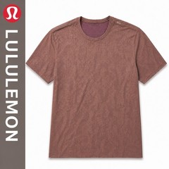 Lululemon Metal Vent Tech Jacquard Flame Pattern Short Sleeve Shirt Men’s XL Gym