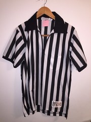HONIGS WHISTLE STOP MENS SIZE 38 REFEREE SHIRT GUC