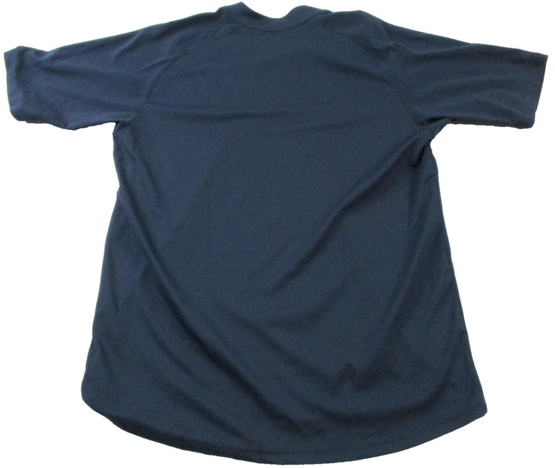 Nike Shirt Mens Large Blue Chevron Raglan Short Sleeve Athletic Jersey 1499 gallery