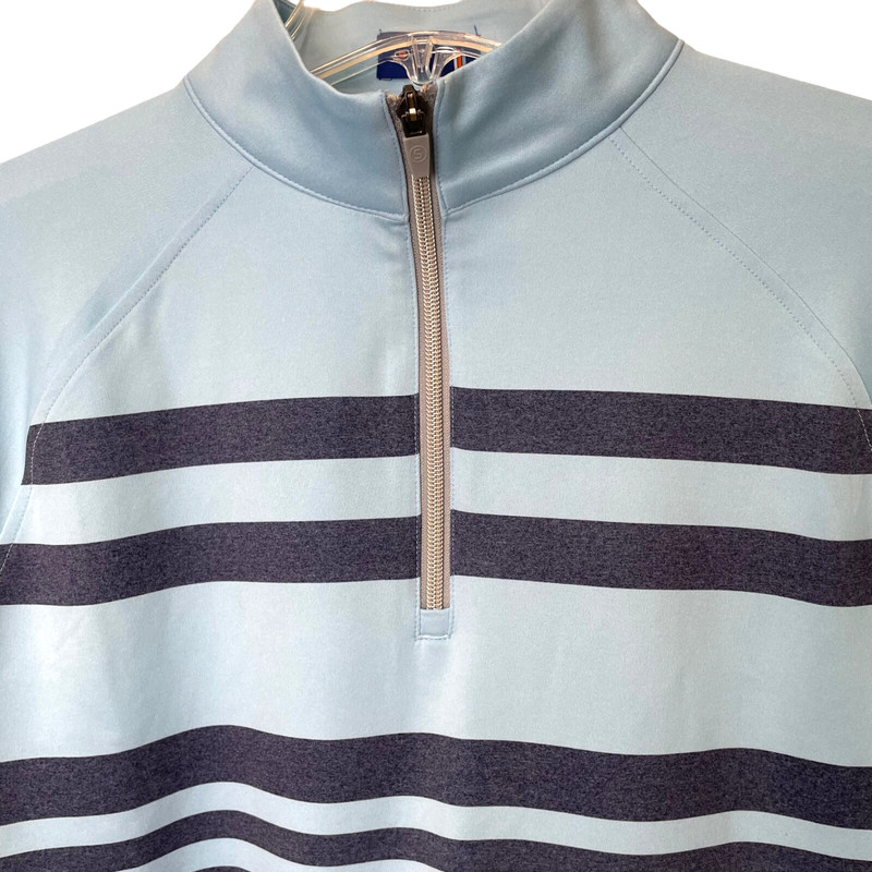 Vtg Stitch Golf Hudson 1/4 Zip Pullover Men M Performance Stretch Long Slv Logo gallery