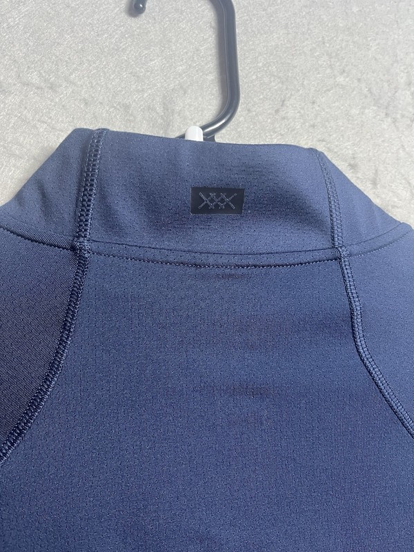 Rhone Pullover Mens M Session 1/4 Zip Blue Lightweight Gym Workout Stretch gallery